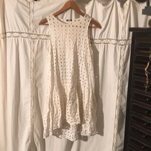 White Cotton Summer Dress
